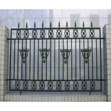Patio decorativo de zinc de acero de la valla y la puerta